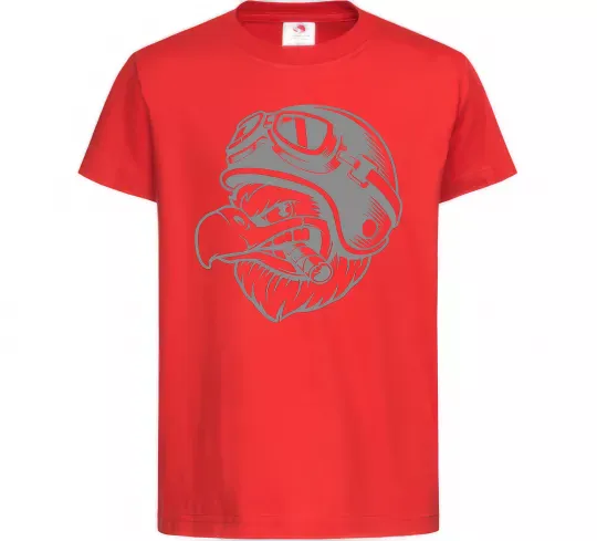 Дитяча футболка Eagle в шоломі Червоний фото