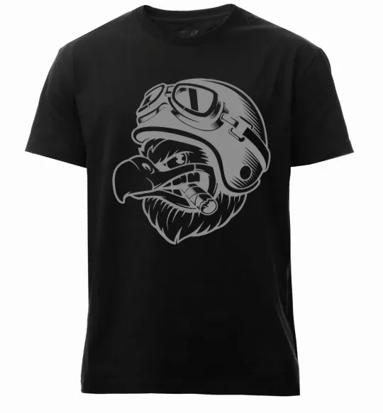 Мужская премиум футболка Eagle в шоломі Черный фото