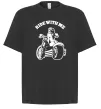 Футболка Оверсайз Ride with me Черный фото