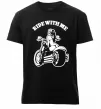 Мужская премиум футболка Ride with me Черный Мужская премиум футболка Ride with me Черный фото