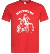 Чоловіча футболка Ride with me Червоний Чоловіча футболка Ride with me Червоний фото