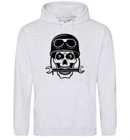 Чоловіча толстовка (худі) Skull in helmet Чоловіча толстовка (худі) Skull in helmet