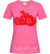 Женская футболка Motorbike Ярко-розовый фото
