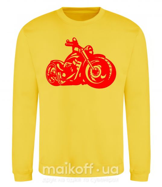 Свитшот Motorbike Солнечно желтый фото