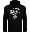 Жіноча толстовка (худі) Ride hard or stay home Чорний фото