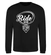 Свитшот Ride hard or stay home Черный фото