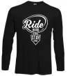 Лонгслив Ride hard or stay home Черный Лонгслив Ride hard or stay home Черный фото