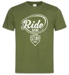 Чоловіча футболка Ride hard or stay home Оливковий Чоловіча футболка Ride hard or stay home Оливковий фото