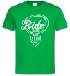Чоловіча футболка Ride hard or stay home Зелений Чоловіча футболка Ride hard or stay home Зелений фото