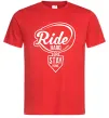 Чоловіча футболка Ride hard or stay home Червоний Чоловіча футболка Ride hard or stay home Червоний фото