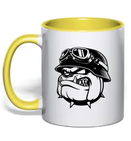 Чашка з кольоровою ручкою