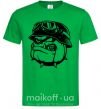 Мужская футболка Bulldog biker Зеленый фото