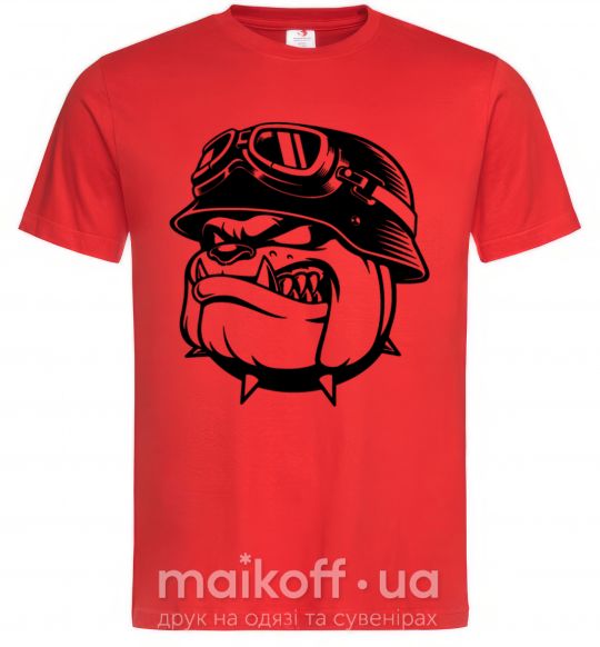 Чоловіча футболка Bulldog biker Червоний фото