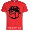 Мужская футболка Bulldog biker Красный фото