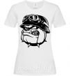 Жіноча футболка Bulldog biker Білий фото