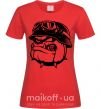 Женская футболка Bulldog biker Красный фото