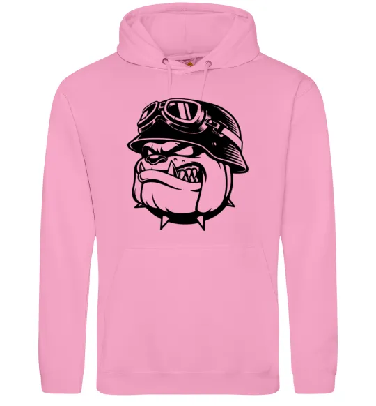 Чоловіча толстовка (худі) Bulldog biker Рожевий фото