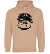Чоловіча толстовка (худі) Bulldog biker Пісочний Чоловіча толстовка (худі) Bulldog biker Пісочний фото