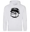 Жіноча толстовка (худі) Bulldog biker Сірий меланж Жіноча толстовка (худі) Bulldog biker Сірий меланж фото