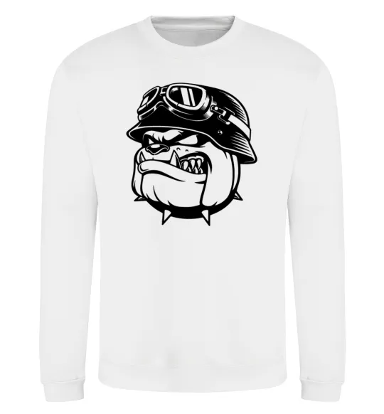Свитшот Bulldog biker Белый фото