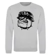 Свитшот Bulldog biker Серый меланж фото