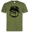 Чоловіча футболка Bulldog biker Оливковий Чоловіча футболка Bulldog biker Оливковий фото