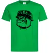 Чоловіча футболка Bulldog biker Зелений Чоловіча футболка Bulldog biker Зелений фото