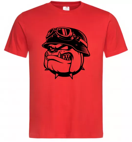 Чоловіча футболка Bulldog biker Червоний фото