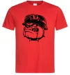 Чоловіча футболка Bulldog biker Червоний Чоловіча футболка Bulldog biker Червоний фото