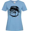Женская футболка Bulldog biker Голубой Женская футболка Bulldog biker Голубой фото