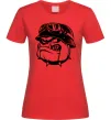 Женская футболка Bulldog biker Красный Женская футболка Bulldog biker Красный фото