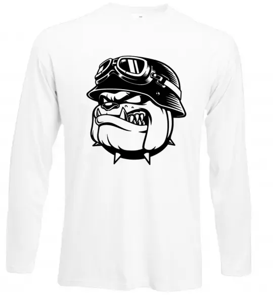Лонгслів Bulldog biker Білий фото