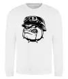 Світшот Bulldog biker Білий фото