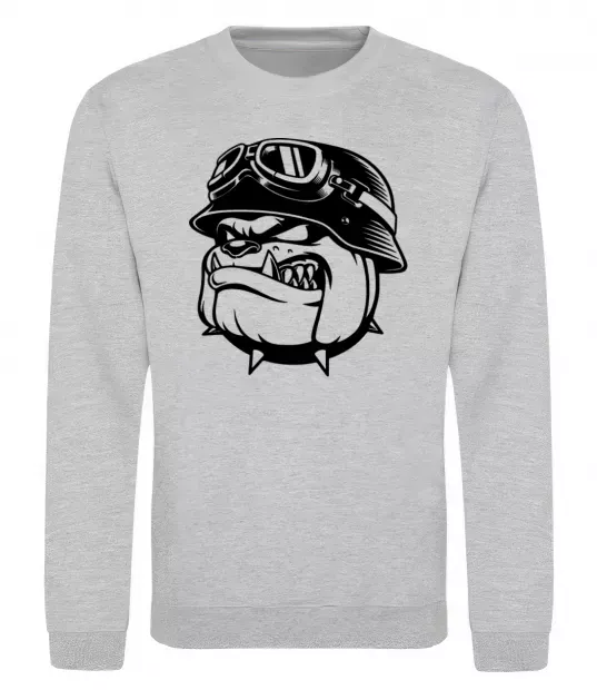 Світшот Bulldog biker Сірий меланж фото