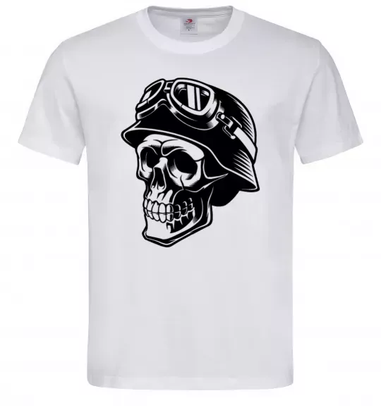 Чоловіча футболка Motorcycle rider Білий фото