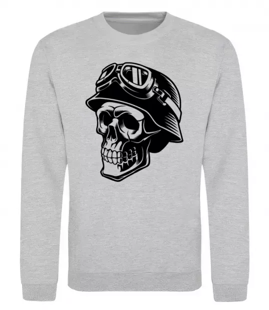 Світшот Motorcycle rider Сірий меланж фото