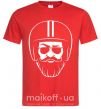 Мужская футболка Biker hipster Красный фото