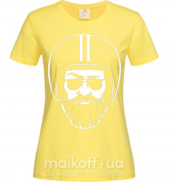 Женская футболка Biker hipster Лимонный фото