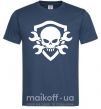 Чоловіча футболка Skull sign Темно-синій фото