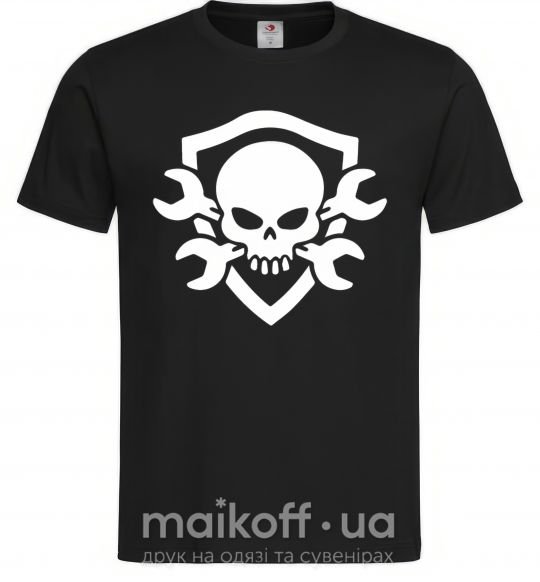 Мужская футболка Skull sign Черный фото