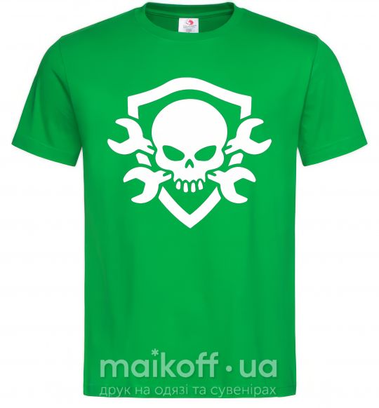 Мужская футболка Skull sign Зеленый фото