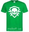 Мужская футболка Skull sign Зеленый фото