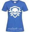 Женская футболка Skull sign Ярко-синий фото