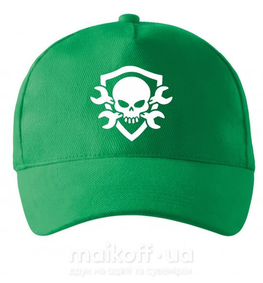 Кепка Skull sign Зеленый фото