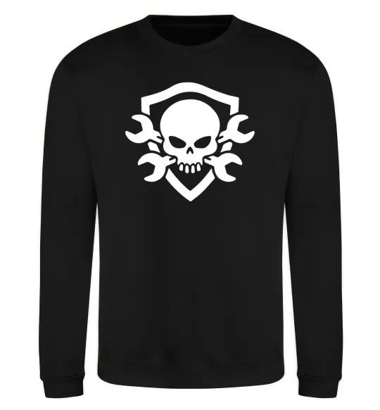 Світшот Skull sign Чорний фото