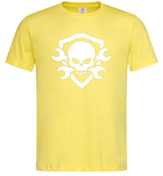 Чоловіча футболка Skull sign Лимонний фото
