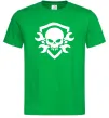 Чоловіча футболка Skull sign Зелений Чоловіча футболка Skull sign Зелений фото