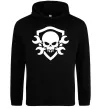 Женская толстовка (худи) Skull sign Черный Женская толстовка (худи) Skull sign Черный фото
