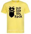 Мужская футболка Old school rock Лимонный фото