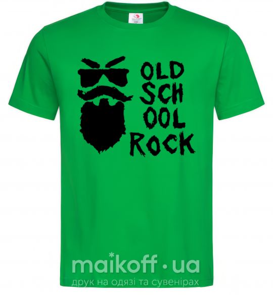 Чоловіча футболка Old school rock Зелений фото